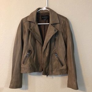 Lucky Brand Leather Moto Jacket